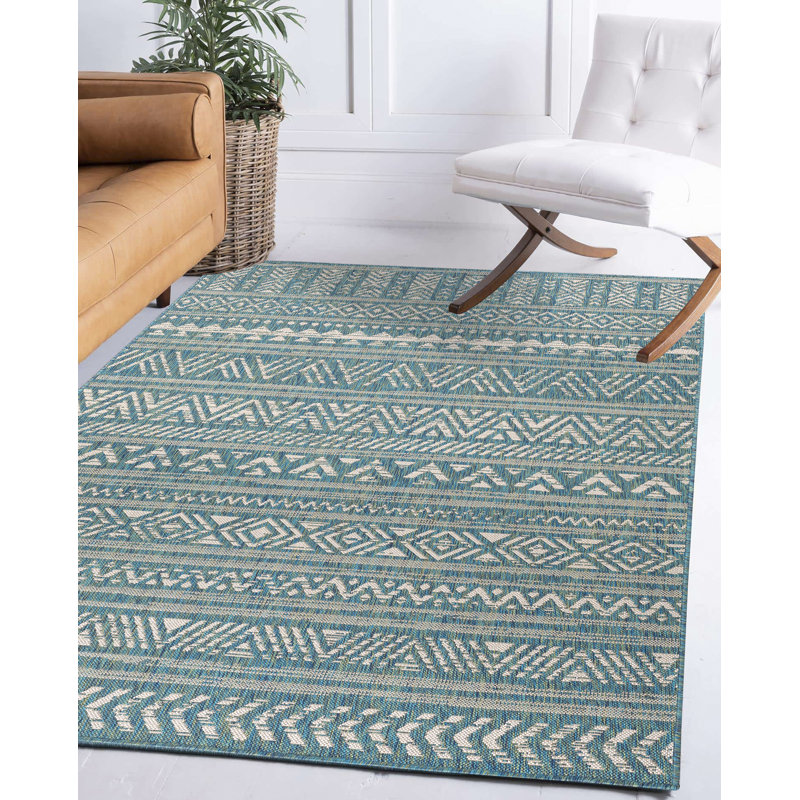 Tapis intérieur / extérieur Jackia, Rectangle 5 pi 3 po x 7 pi 6 po