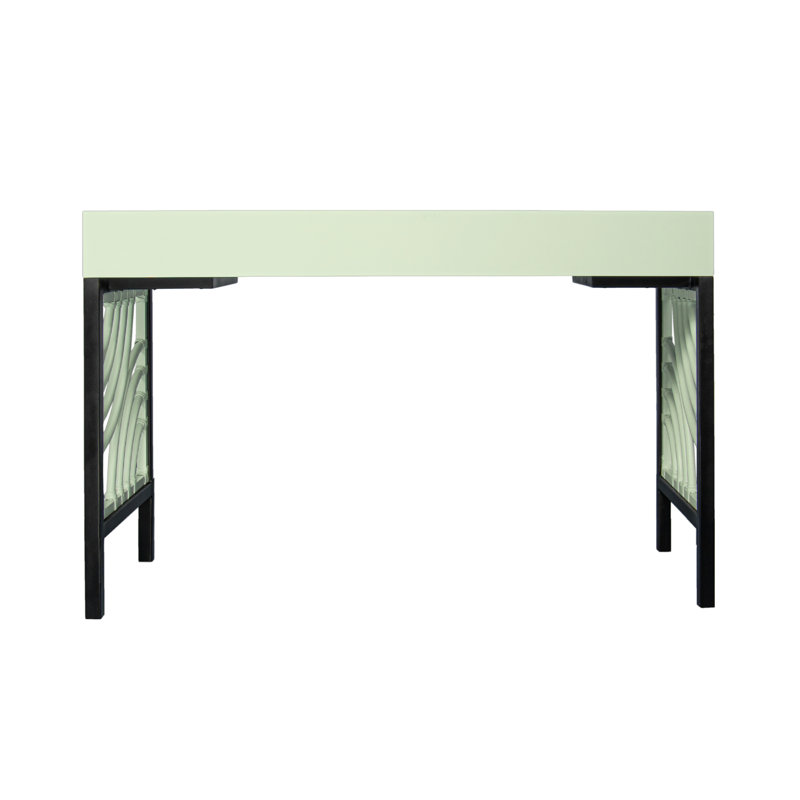 Swirl Writing Desk, Celery Green