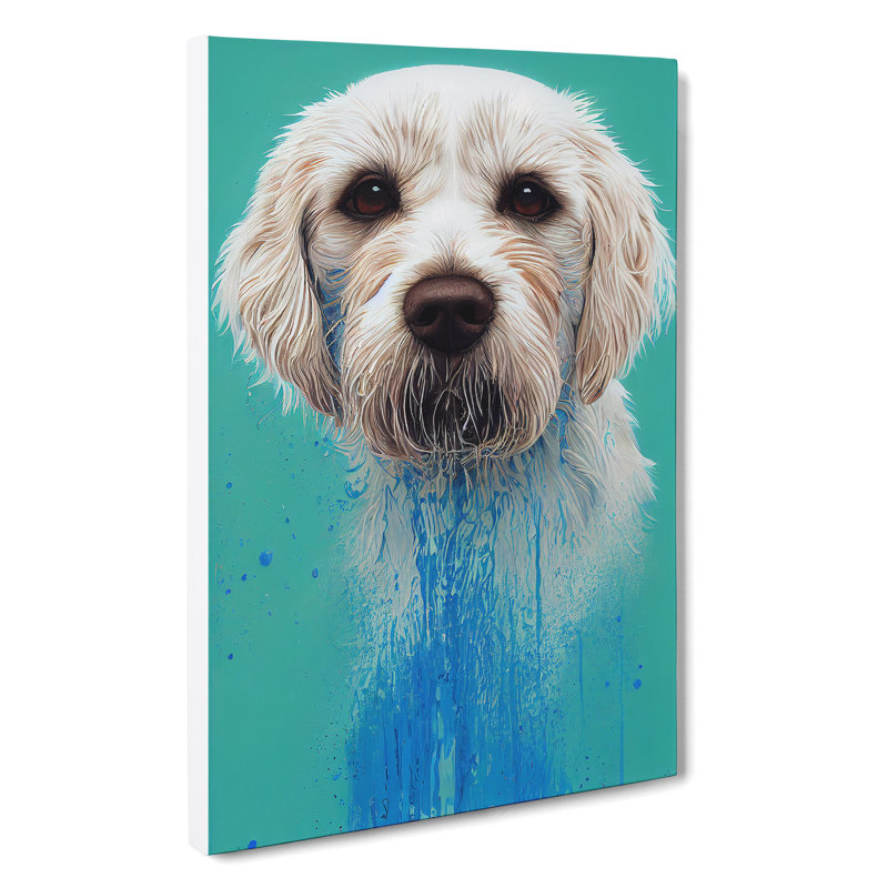 XC1022-1836X Dog In Paint - Wrapped Canvas Print, 76cm H x 50cm W x 3cm D