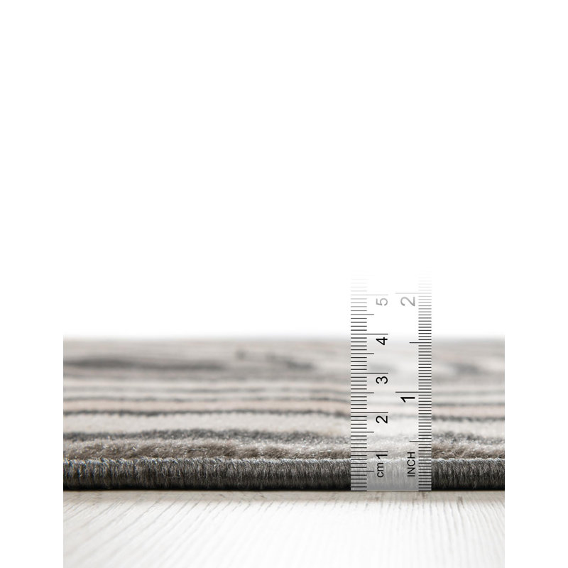 Geometric Area Rug, Runner 61 cm x 243.8 cm