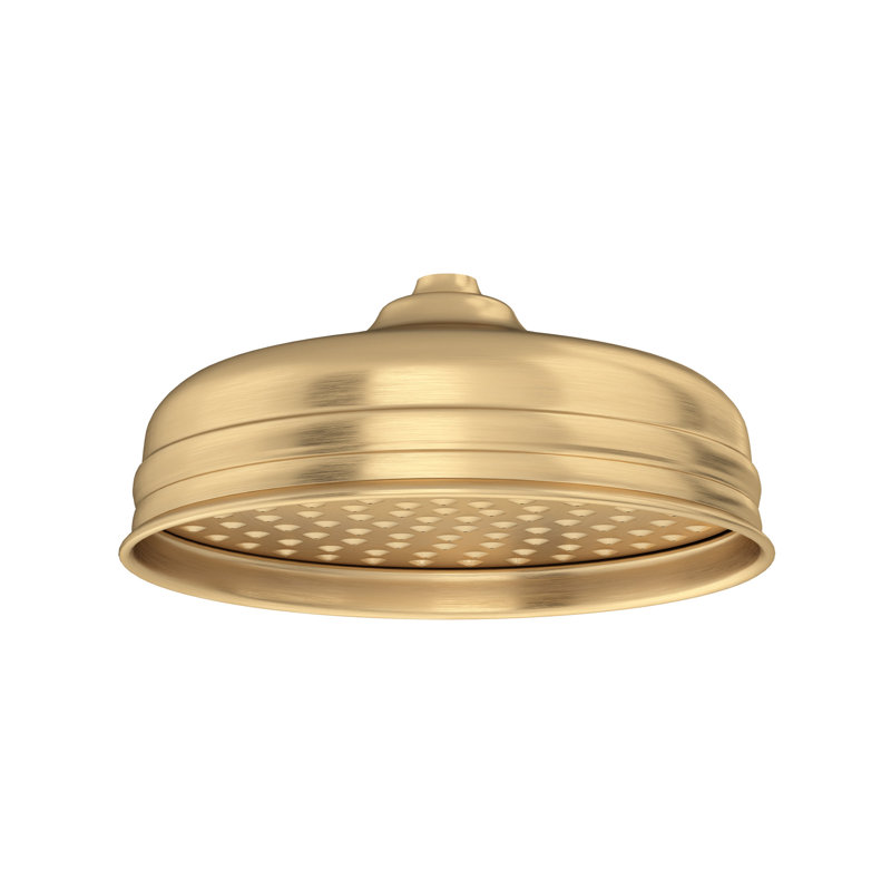 8" Rain Shower Head, Satin English Gold