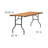Wood Folding Training And Event Table,Folding Table With Smooth Clear Coated Finished Top