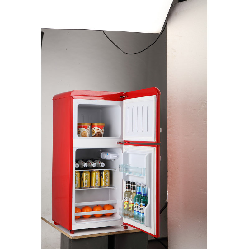 Réfrigérateur compact 3,5 pi³ avec réfrigérateur, Rouge