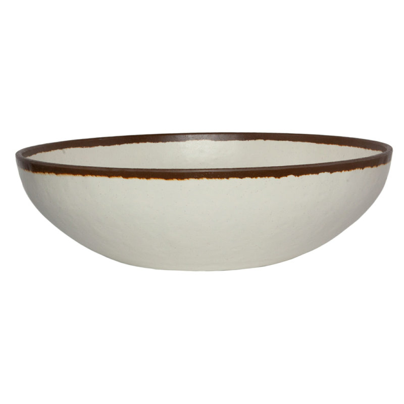 GET Bol de service en plastique, 12.25", Crème
