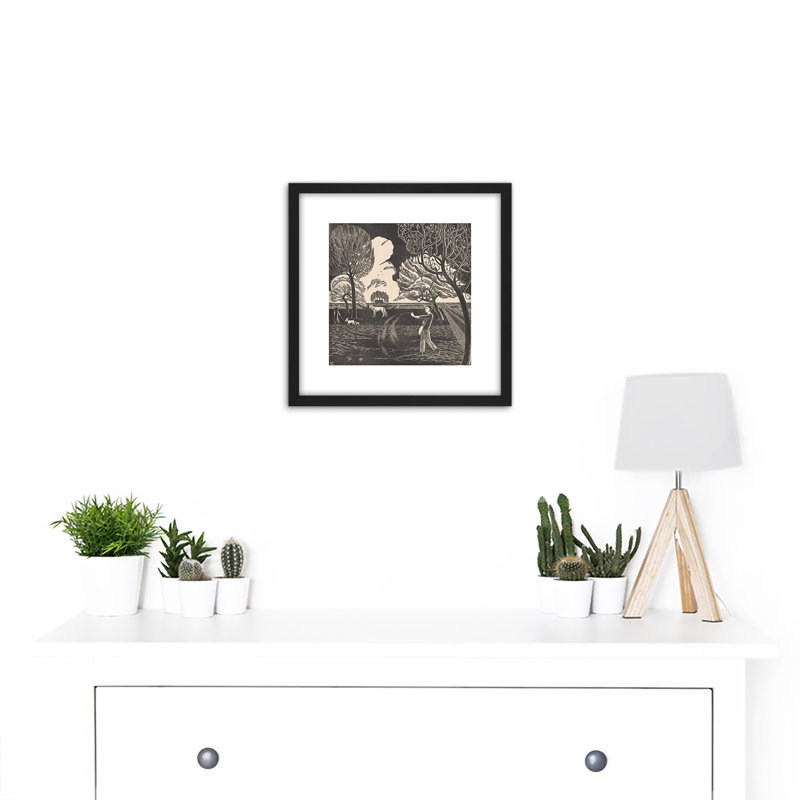 Bernard Essers Sowing Man Farmer Aminals Landscape by Bernard Essers - Single Picture Frame Painting