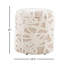 Laine beige 18 po avec style texturé à poils longs, couvercle amovible pour le rangement, limite de poids de 250 lb, rangement intérieur de 18 po avec design, seulement, capacité-132836670-132836671