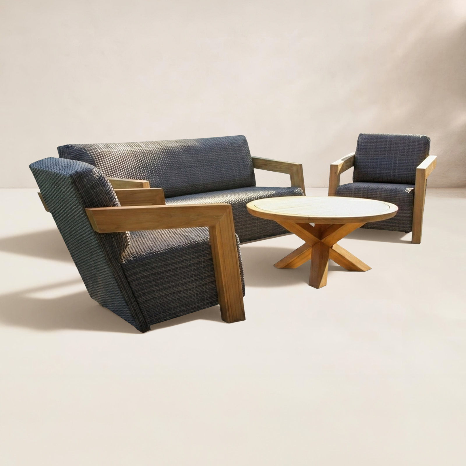 Levitt 5-Person Teak Patio Seating Group