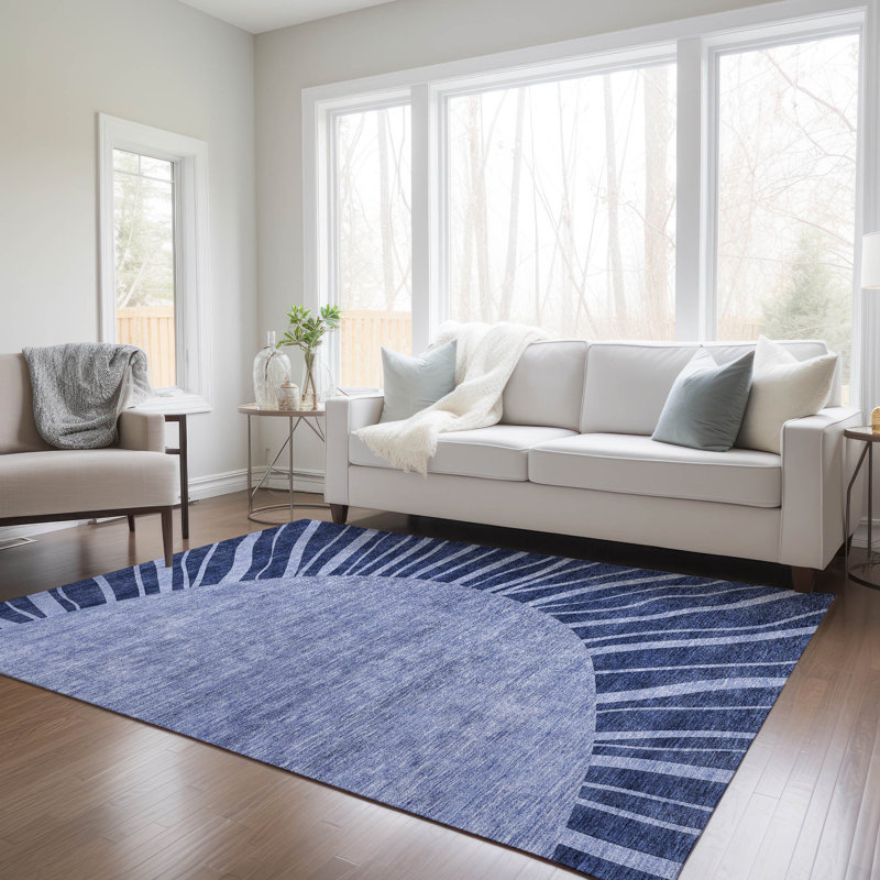 Tapis intérieur / extérieur Melania avec envers antidérapant, Rectangle 9 pi x 12 pi