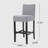 30-Inch Fabric Barstool With Solid Wood Frame (Set Of 2)-1883870469