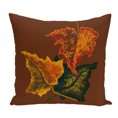 Floral Outdoor Reversible Throw Pillow