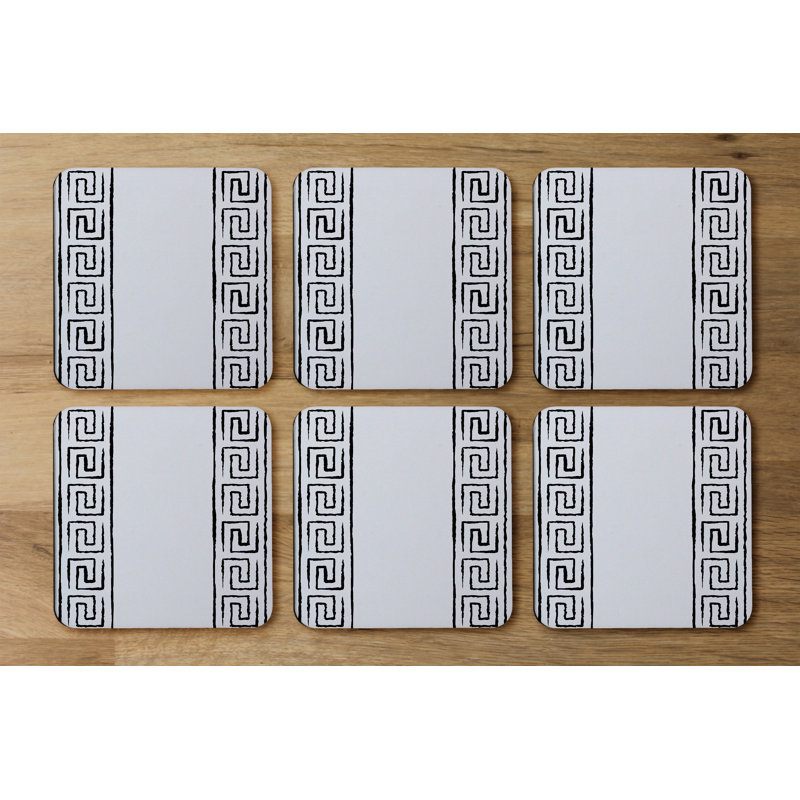 Square 6 Piece Coaster Set