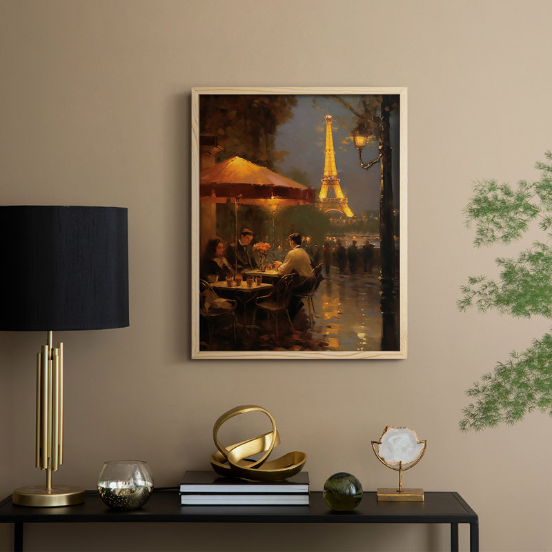 «LANDSCAPES Series CCCEXV», reproduction encadrée - bois massif, Naturel, H 11 po x l 9 po