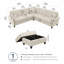 Fruzsina Upholstered L-Shaped Sectional Symmetrical-87394340