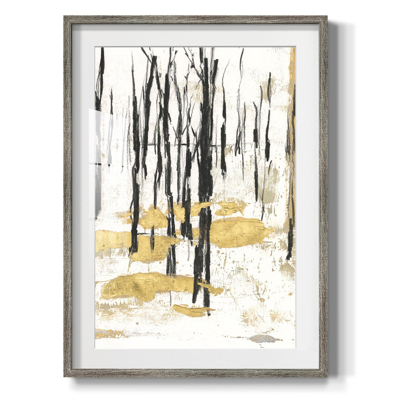 Hiver doré I - impression encadrée, Vieilli, H 25,5 po x l 17,5 po