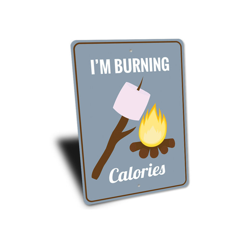 Plaque en aluminium «Funny Smores», H 18 po x l 12 po x P 0,06 po