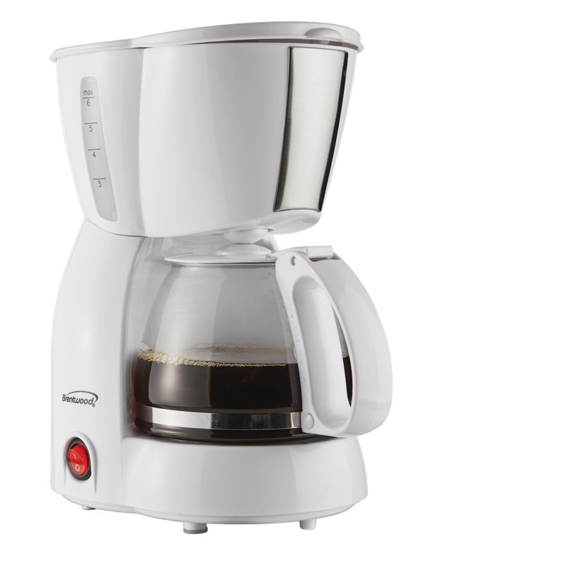 Brentwood Appliances 4-Cup Coffee Maker, White