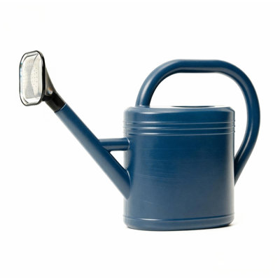 Watering Can 1 Gallon Indoor Outdoor Plant Watering Can with Removable Nozzle, Drip-Free Sprinkler Head, Made from Recycled Plastic, Blue (3 Liters)