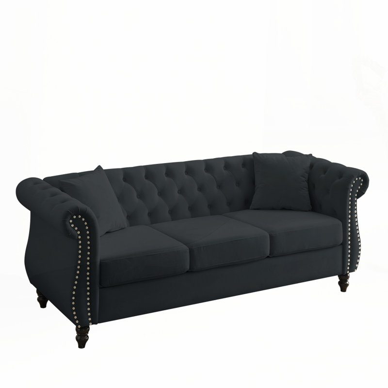Canapé moderne en velours Chesterfield