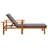 78.7" Long Acacia Single chaise with Cushions-495059960