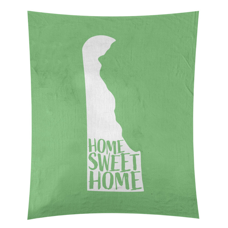 Tapisserie Home Sweet Delaware, H 60 po x l 51 po, Vert