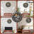 Mountain Animals Wall Clock Reindeer Bears Sunset