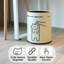 Cat Trash Can - Cat Decor Garbage Can - Small Waste Basket For Bedroom - Garbage Bin Trashcan - Wastebasket Dustbin Trash Cans  (Bye)