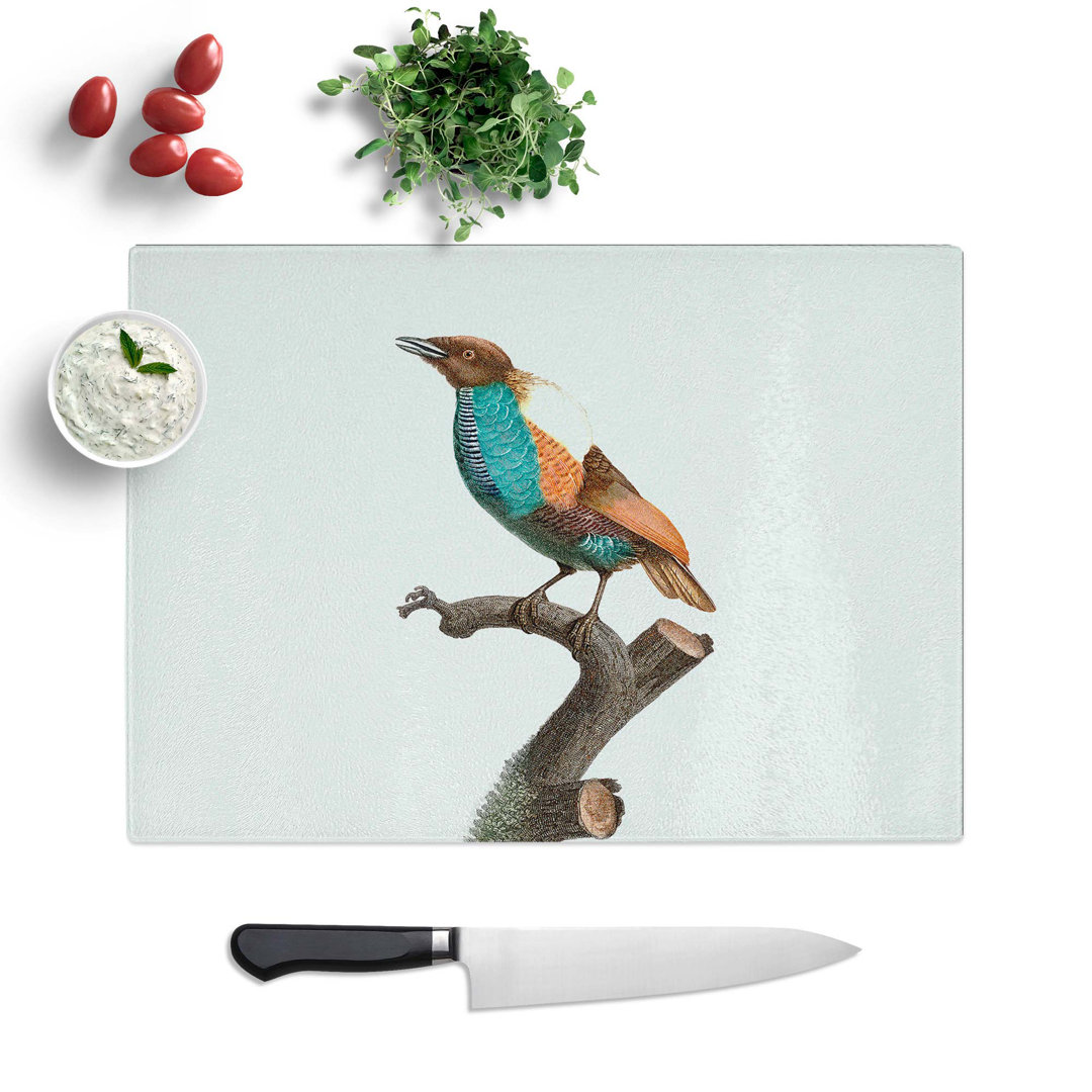 Glass Magnificent Bird of Paradise by Jacques Barraband Chopping Board