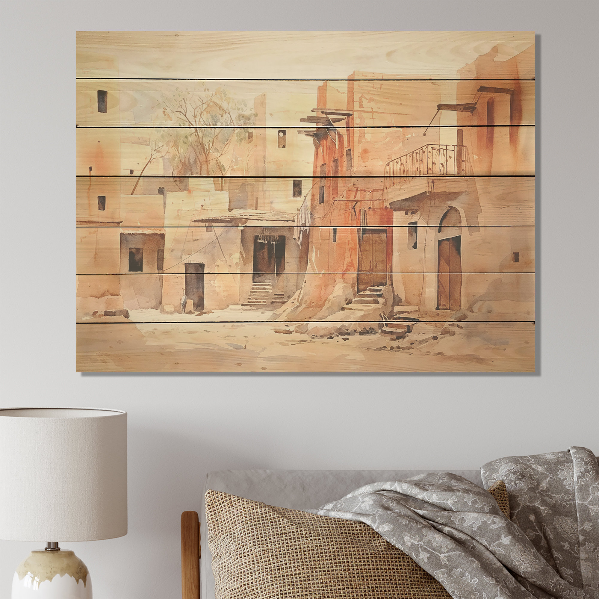 Ophelia & Co. Urban Village Sands Of Egypt I Egypt On Wood Print