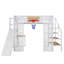 Lit mezzanine en métal avec bureau intégré-445701628