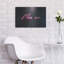 «Move Me In Neon Pink», art mural en métal-1682633200