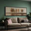 «Golden Autumn Tree Reflection», art mural paysage chaleureux-115165381-115165382