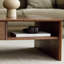 Table basse minimaliste moderne en bois massif-348715427