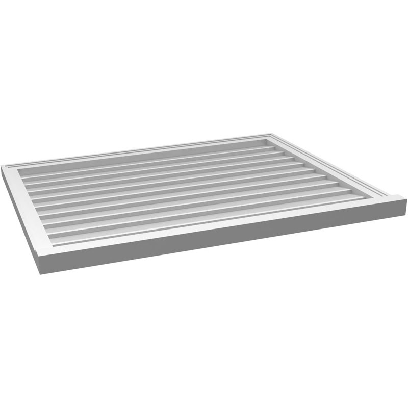 Cadre de seuil Brickmould, brun clair apprêté, H 32 po x l 42 po x P 2 po