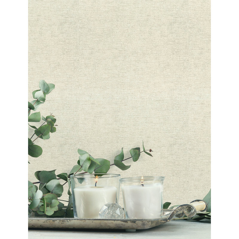 Papier peint délavé gris clair Tansy, Gris