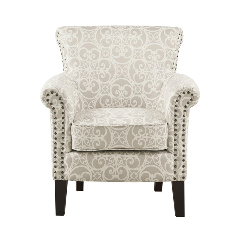 Chaise à dossier serré, mousse haute, fabrication en bois massif, style multicolore h 35,64 po, garniture cloutée double, P 31 po x l 29,1 po