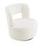Fauteuil demi-tonneau pivotant en tissu Teddy-1660055803
