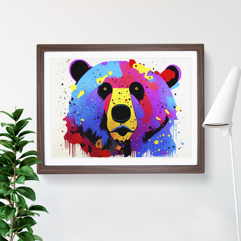 Bear Splash Vol.5 - Framed Print, Walnut, 34cm H x 46cm W x 2cm D