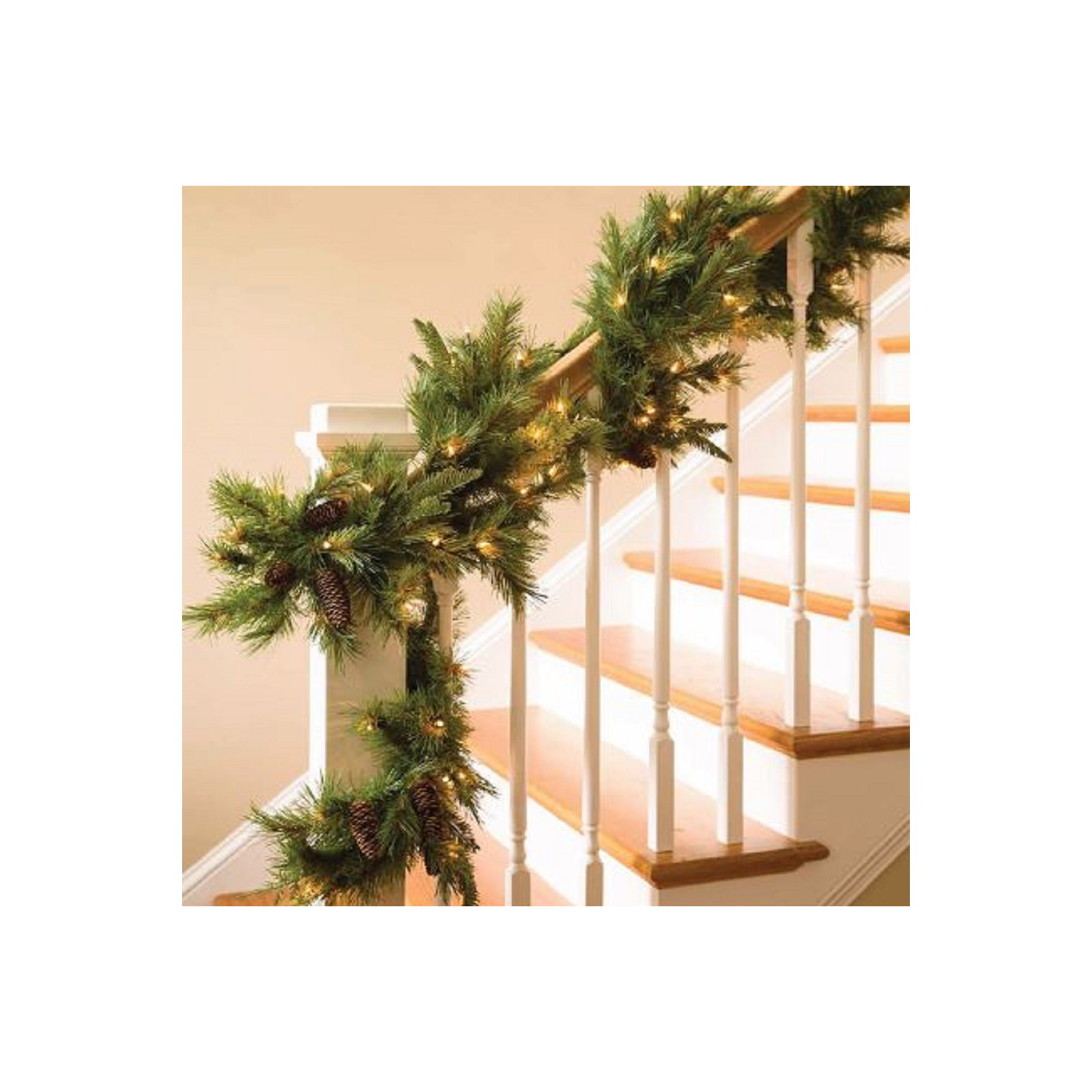 108'' in. Lighted Cedar Garland