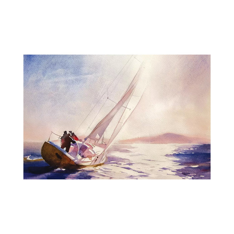 Regatta by Vasyl Khodakivskyi - Wrapped Canvas Print, 20.32 cm H x 30.48 cm W