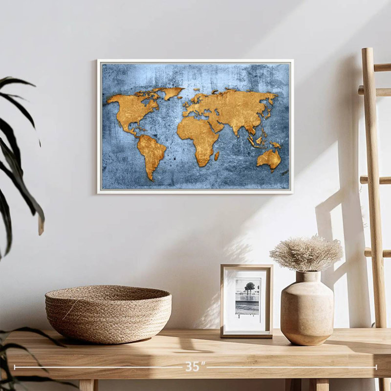 Azure World Luro, Cadre flottant blanc, 19 po x 13 po