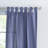 Mini Check Tabtop Light Filtering Deep Blue/White Curtain Panel Pair (Set of 2)-75050678