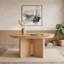 Table de salle à manger ovale extensible avec pattes ajustables pour salles à manger de style campagnard moderne-629515618