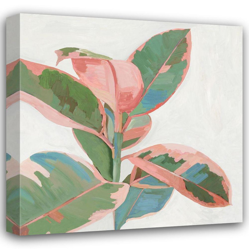 Art sur toile tendue avec Lark Manor ™ Jensen, Asia: Pink Ficus I, H 36 po x l 36 po