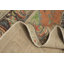Tapis traditionnel orange 6 x 9 avec médaillon complexe