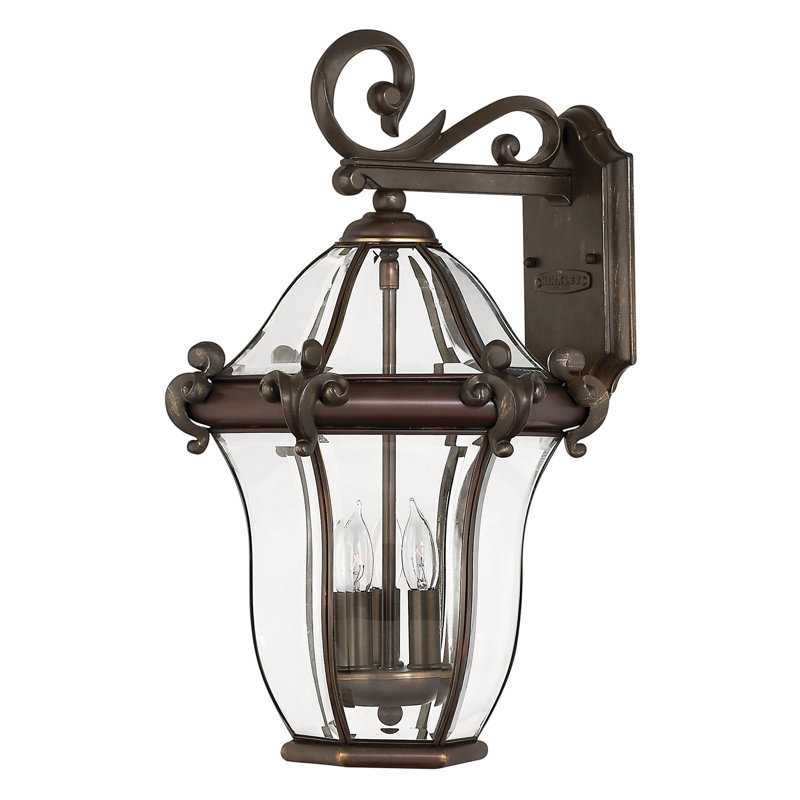 San Clemente 3-Light Outdoor Wall Lantern, Copper Bronze