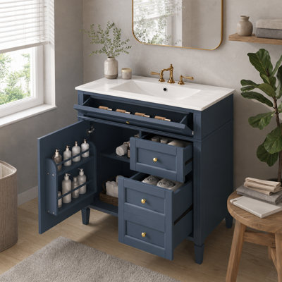 Meuble-lavabo autoportant Shaker
