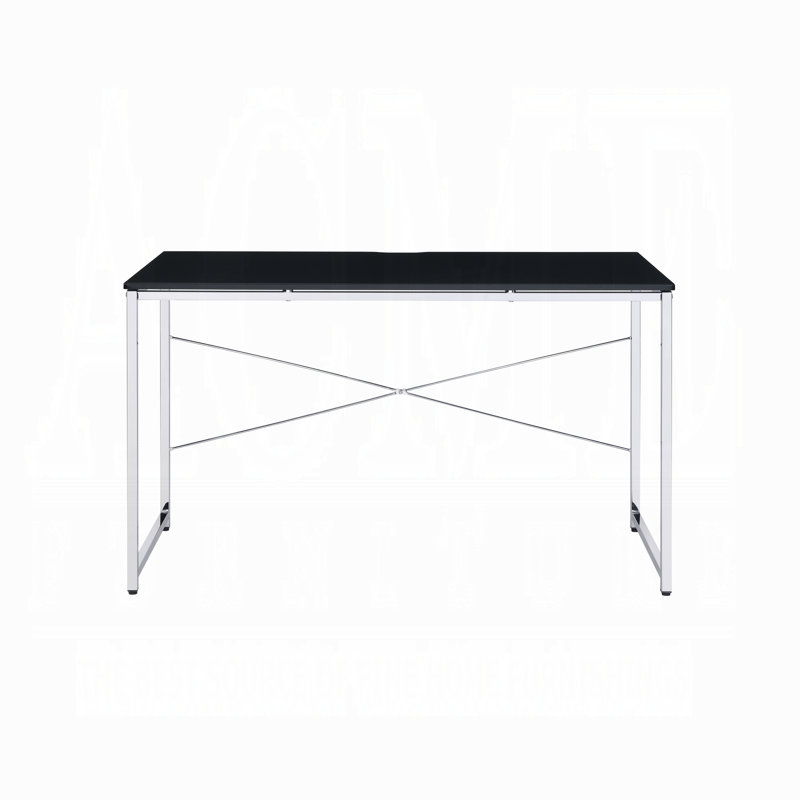 Tennos Transitional Vanity Desk With Clean Wood Detailing
