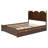 Queen Size Platform Bed With With 2 Big Drawers-107287789
