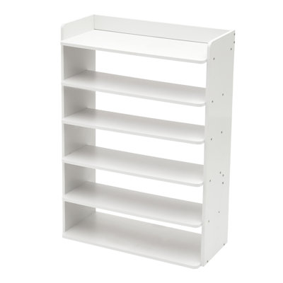 Warm white MDF shoe cabinet