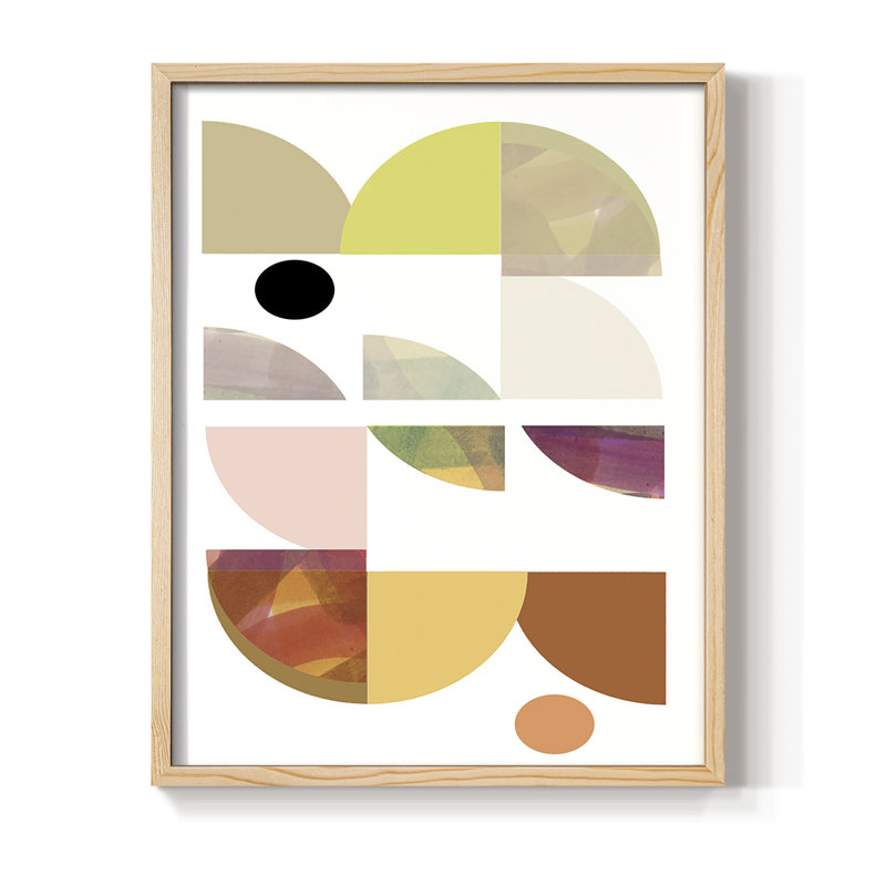 «Dorset Shapes III», reproduction encadrée - bois massif, H 15 po x l 12 po